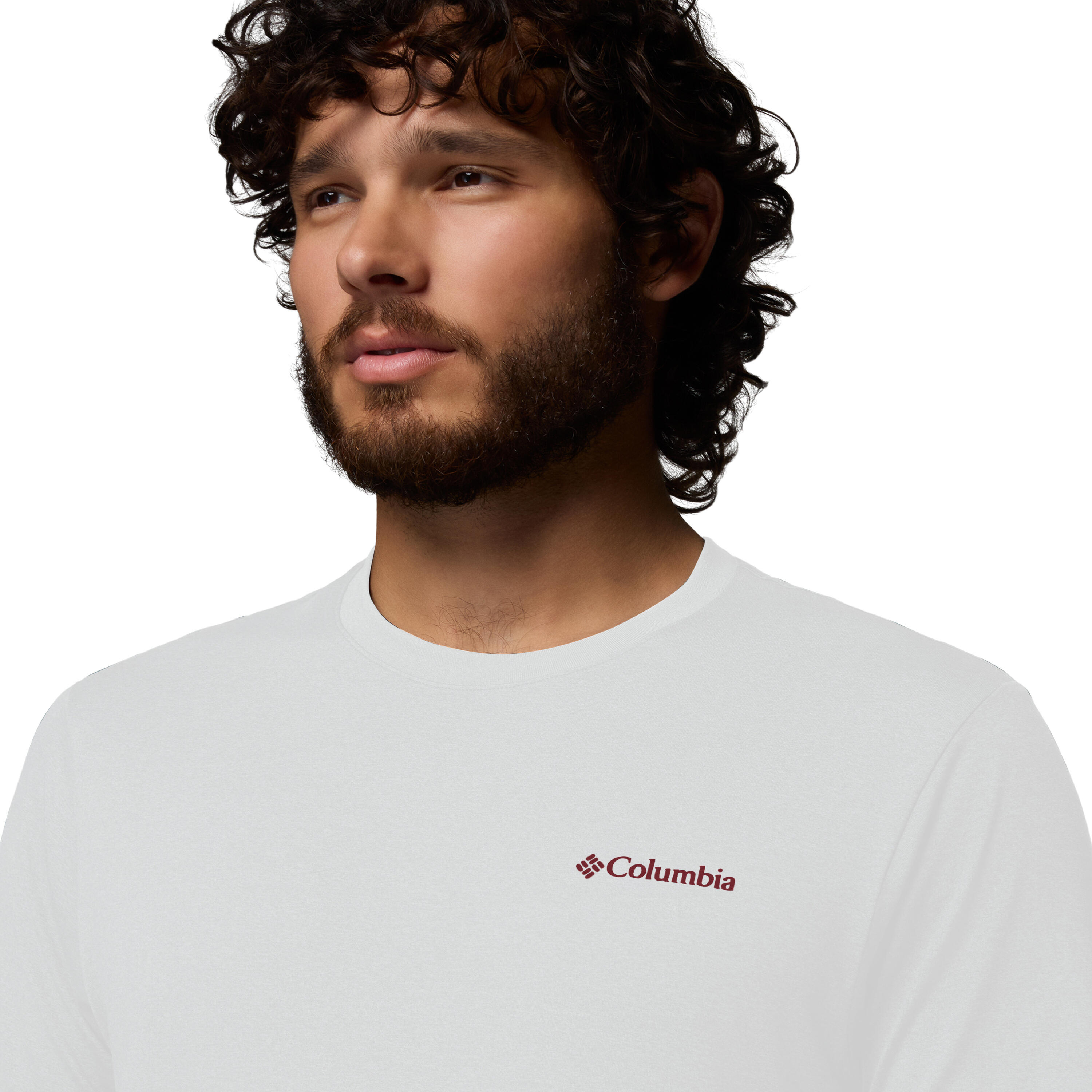 *FR T-shirt Columbia Homme Bl 3/4