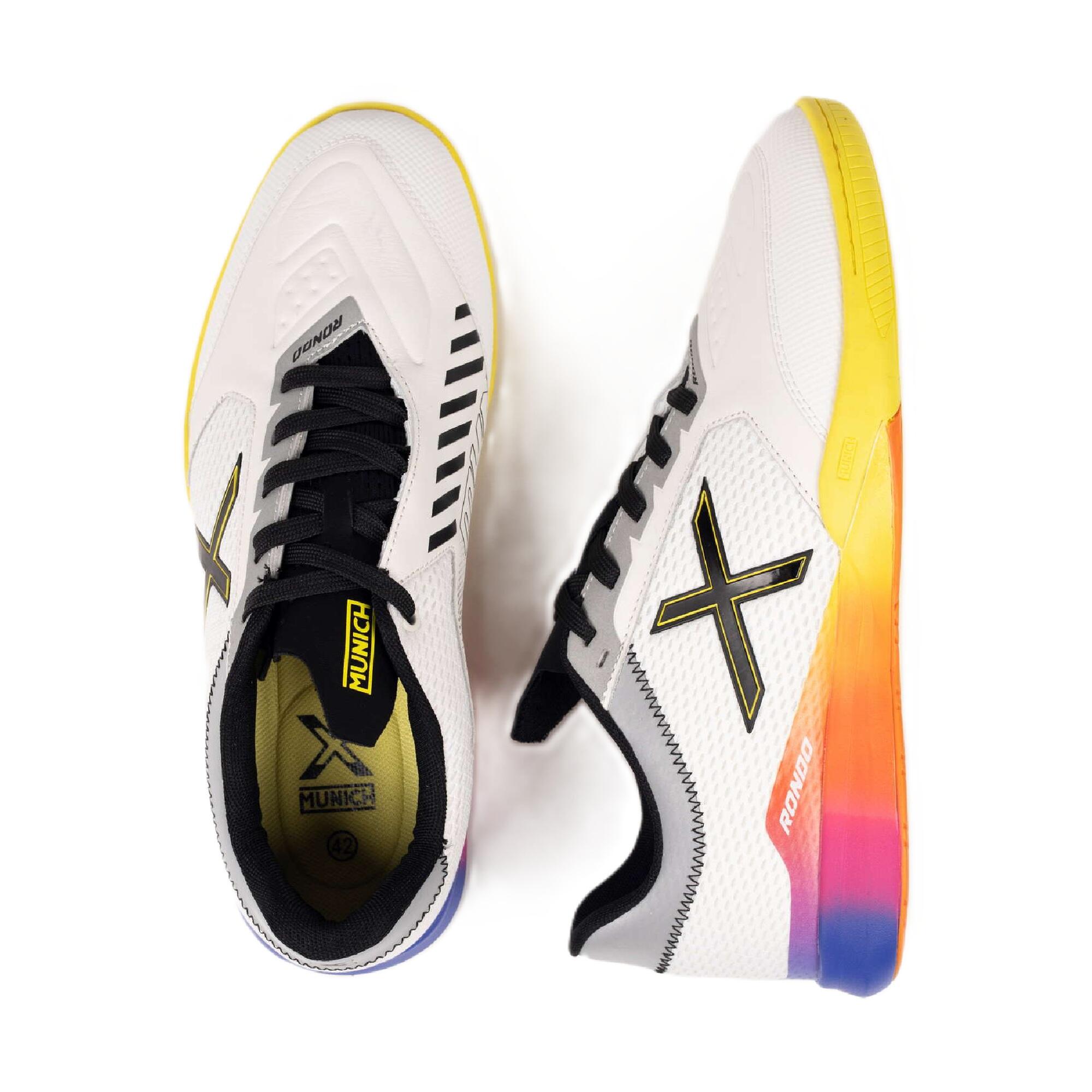 Zapatilla de fútbol sala MUNICH RONDO Adulto. Blanco 5/6