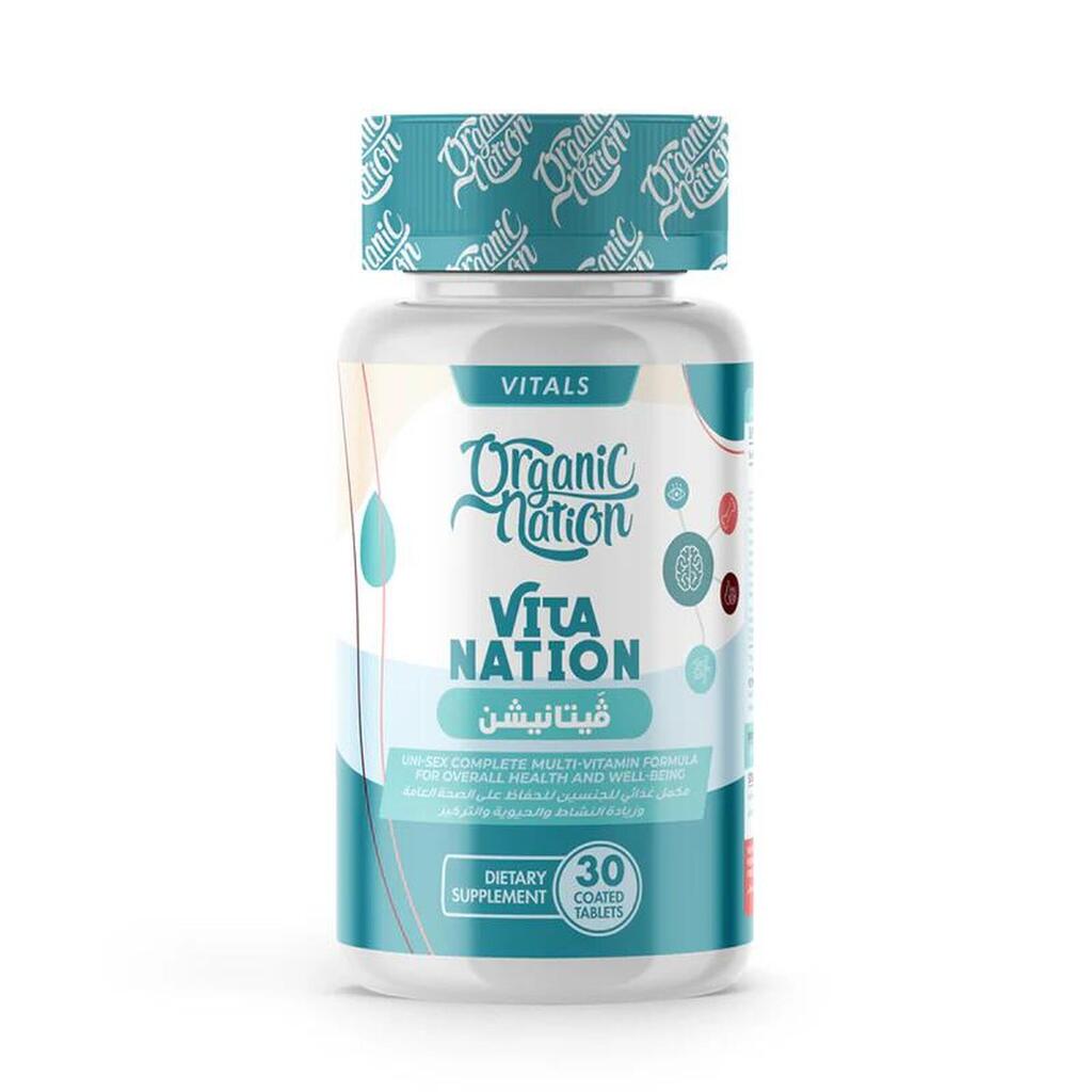 Organic Nation Vitamin Nation 30 Tabs