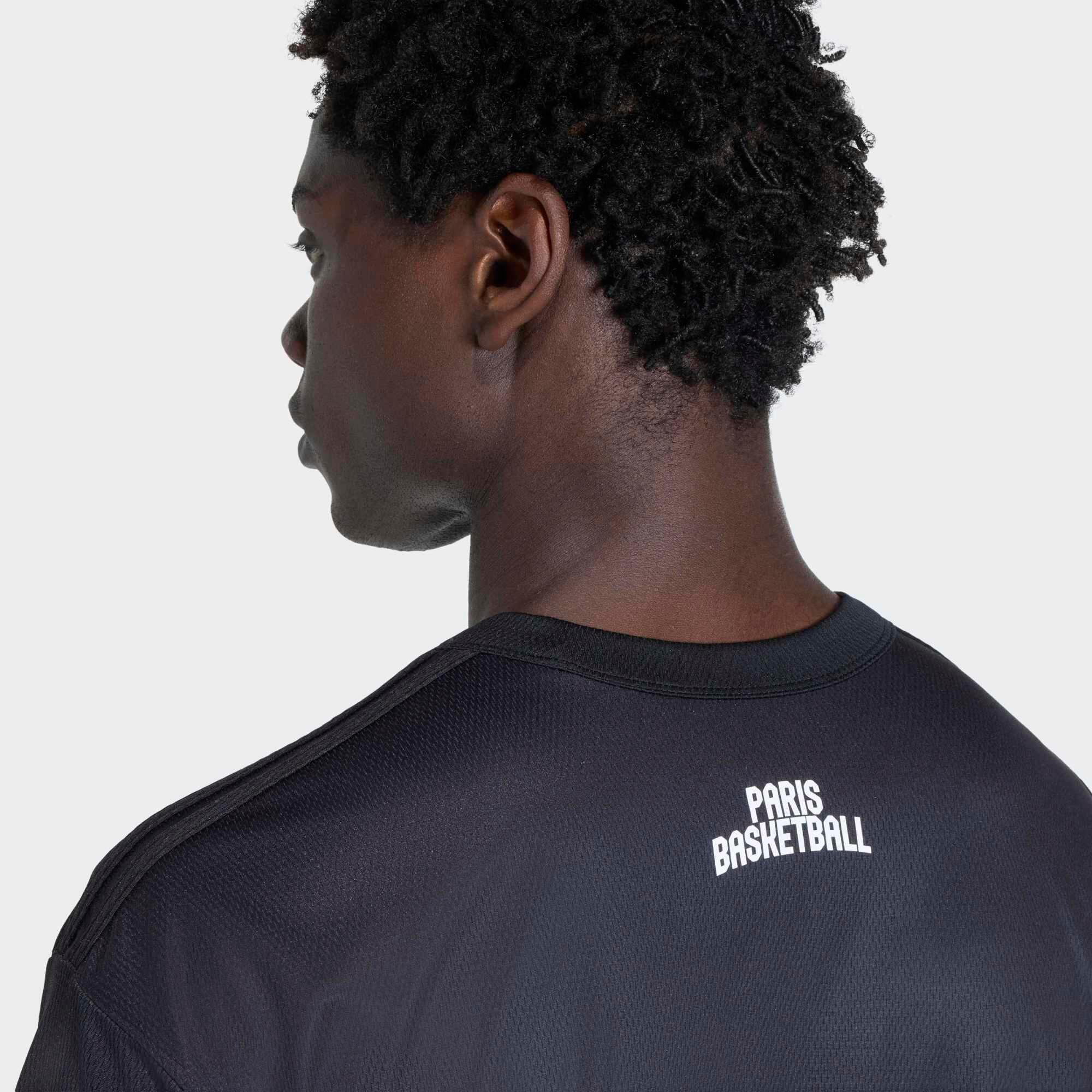 MAILLOT D'ECHAUFFEMENT HOMME MANCHES COURTES PARIS BASKETBALL ADIDAS 5/6