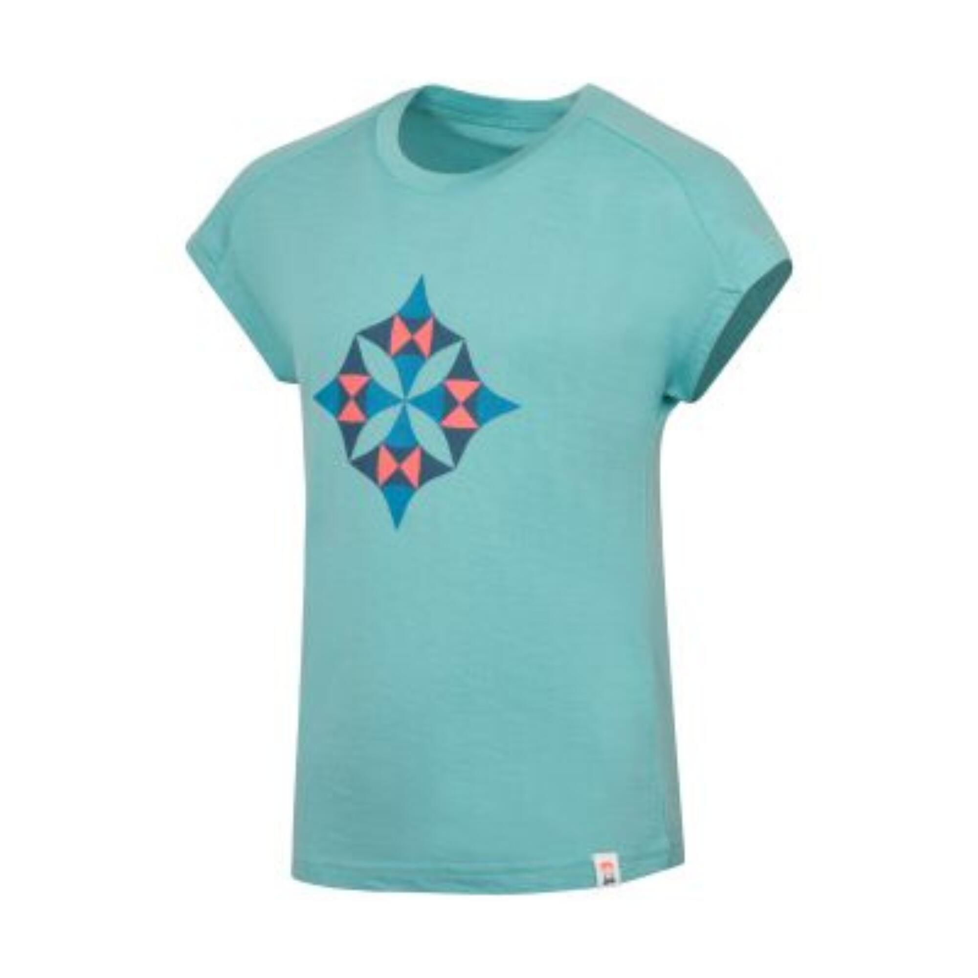 Trollkids Sandefjord Merino-T-Shirt mit Ärmeln für Mädchen aqua 3/3