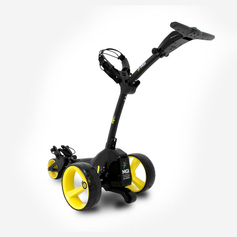 Cărucior electric compact golf 3 roți fermoar X1 Negru