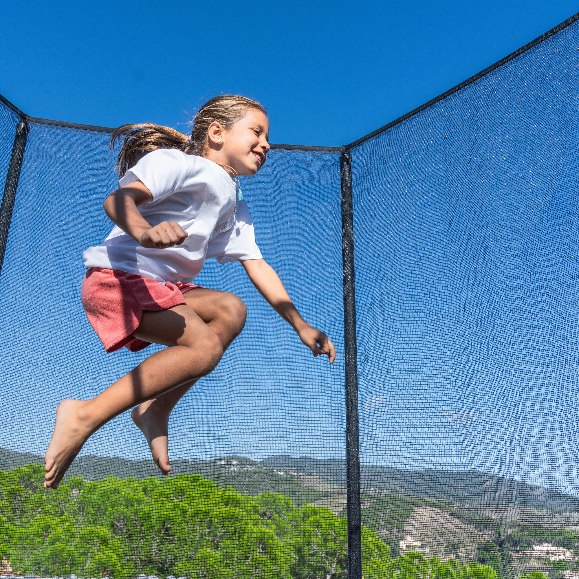 Trampoline 360 avec filet de protection - montage sans outil 6/18