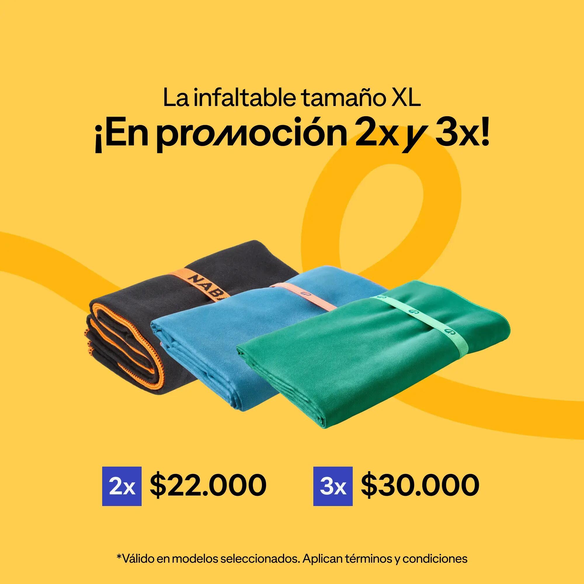 Toalla de natación de microfibra ultracompacta talla XG de 110 x 175 cm negra 7/12