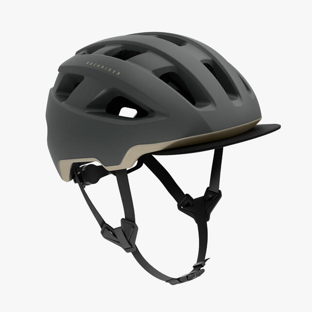 Fahrradhelm Mountainbike Expl 540 MIPS grün/beige