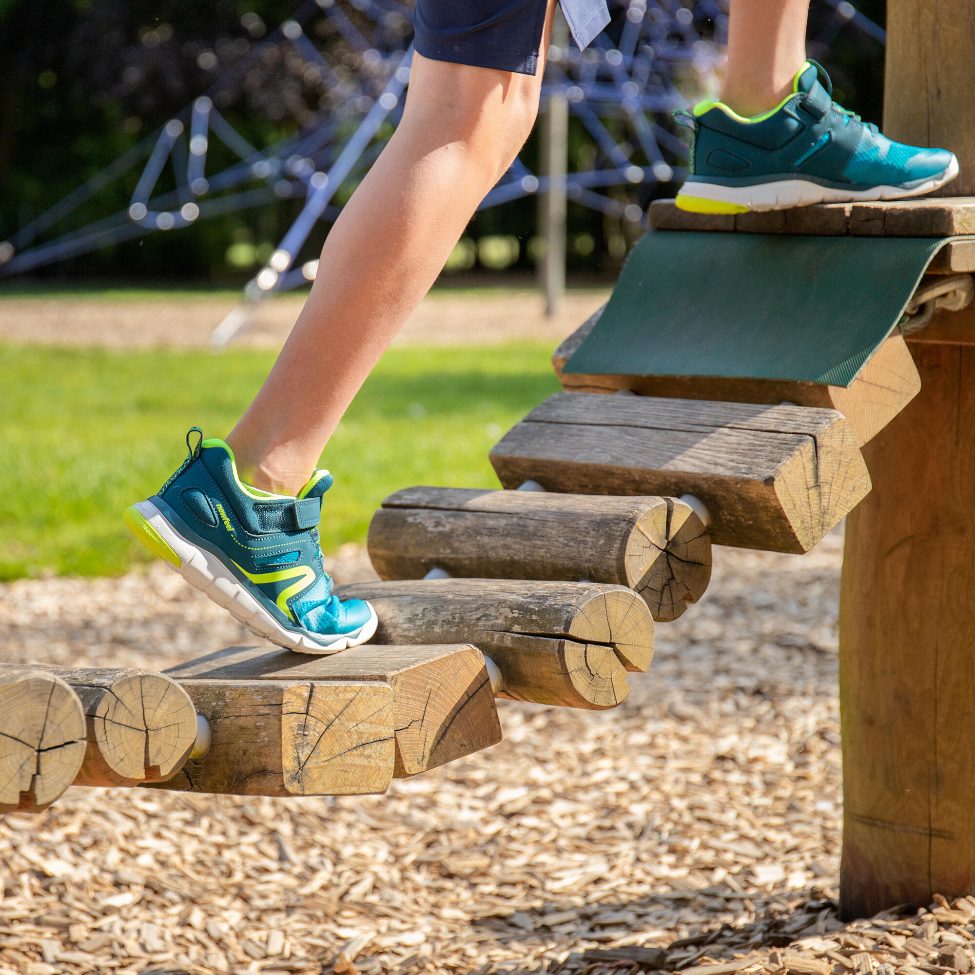 Chaussures à bande autoagrippante légères et respirantes enfant, PW 540 - DECATHLON