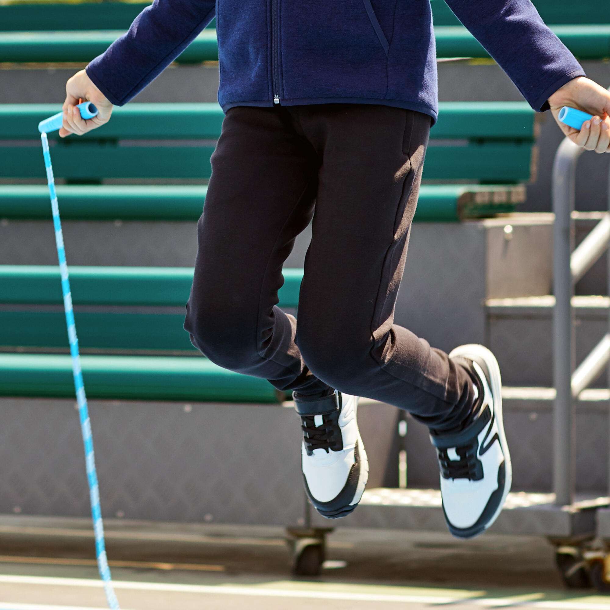 Kids’ Breathable Cotton Jogging Pants - DOMYOS