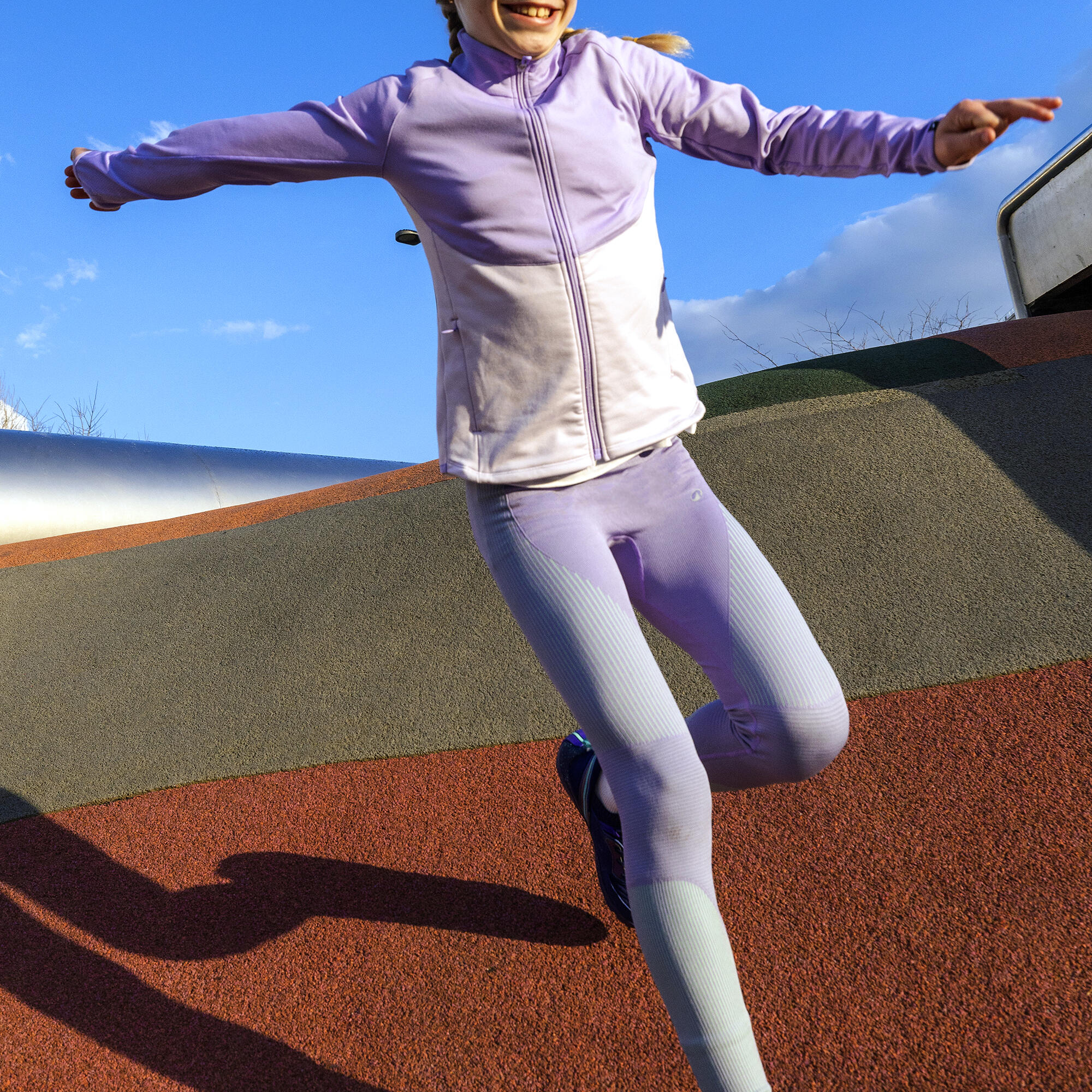 Veste de sport à taille cintrée fille, S 500 - DECATHLON