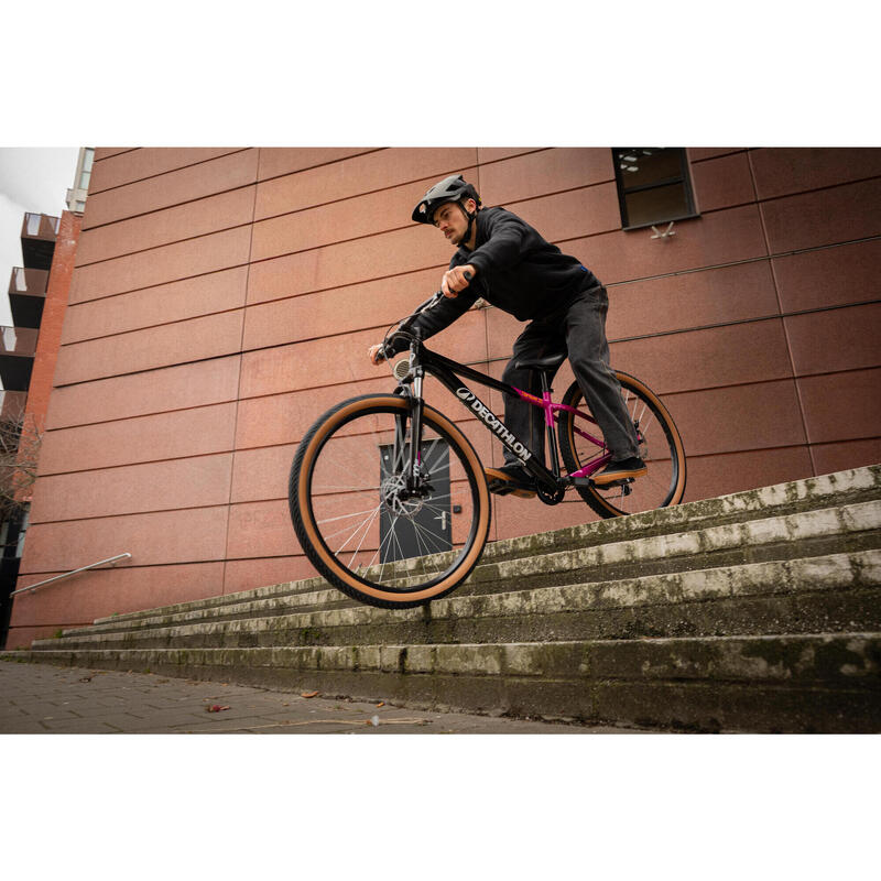 Bicicletă MTB drumeție semi-rigidă 29", EXPL 100 a 50-a aniversare Negru