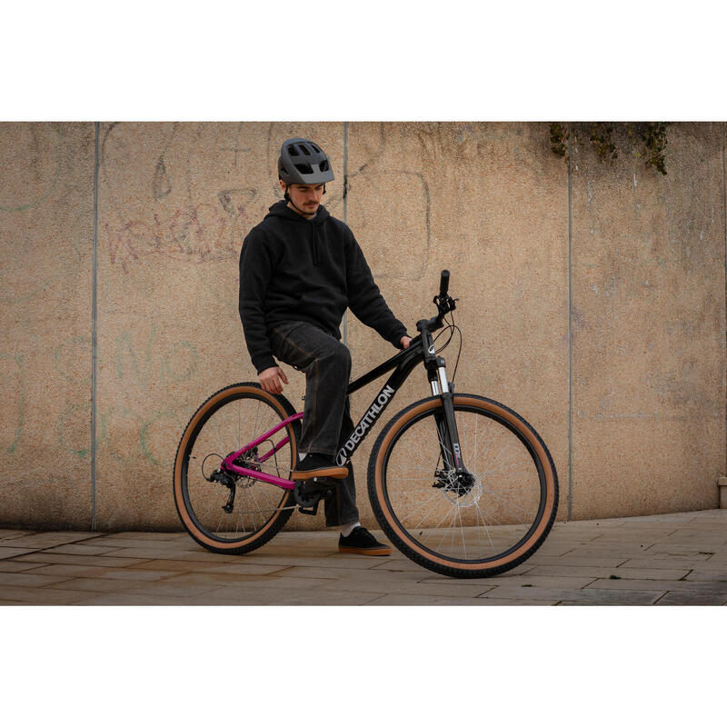 Bicicletă MTB drumeție semi-rigidă 29", EXPL 100 a 50-a aniversare Negru
