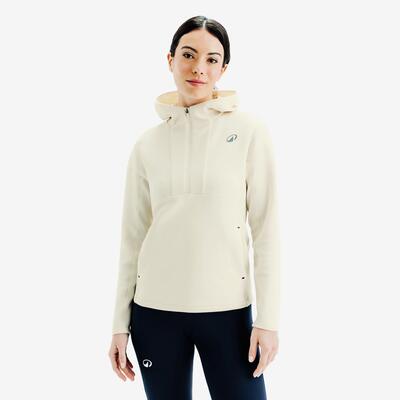 Hoodie soft dames wit