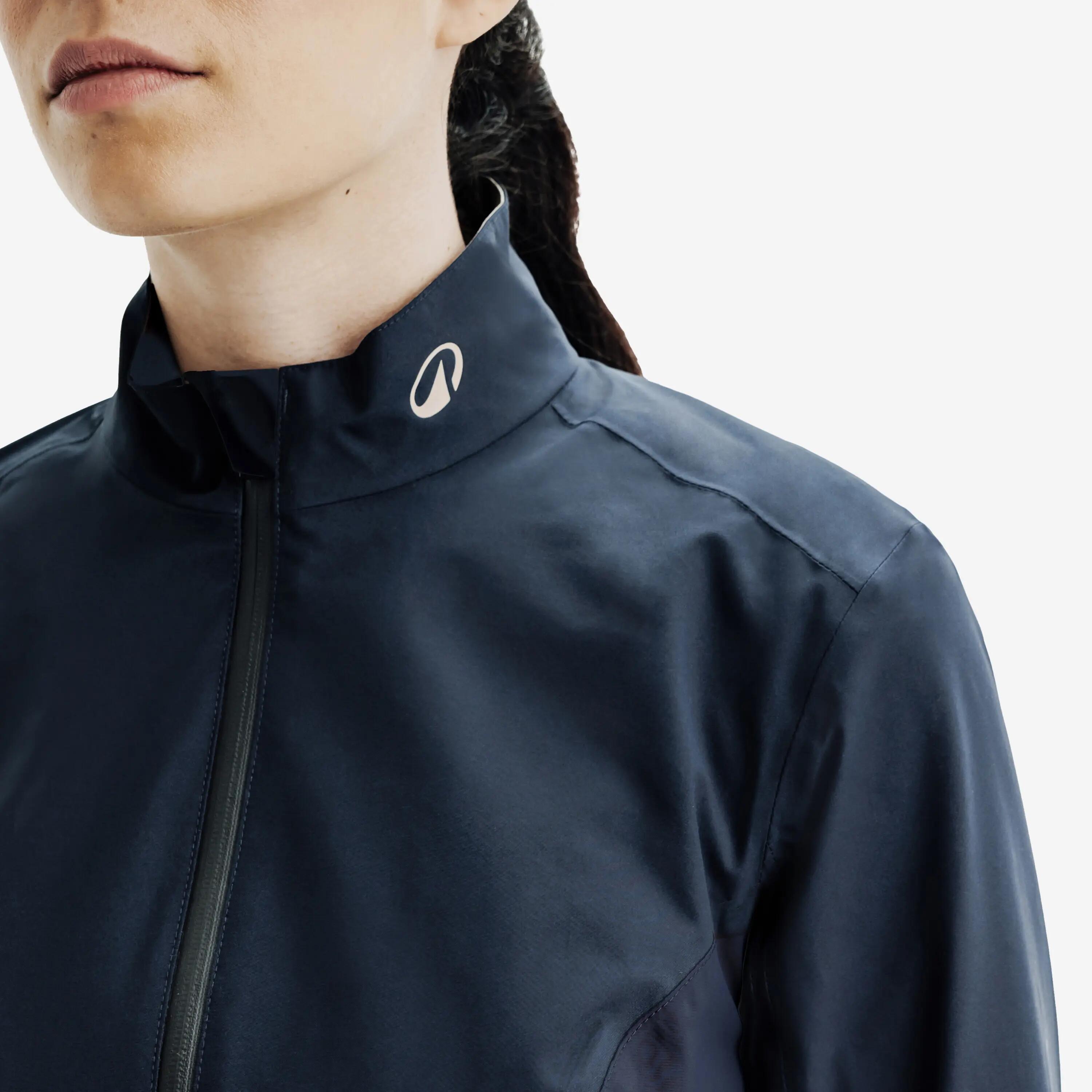 Veste de pluie de golf imperméable Femme, RW500 bleu 3/9