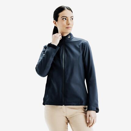 Veste de pluie de golf imperméable Femme, RW500 bleu
