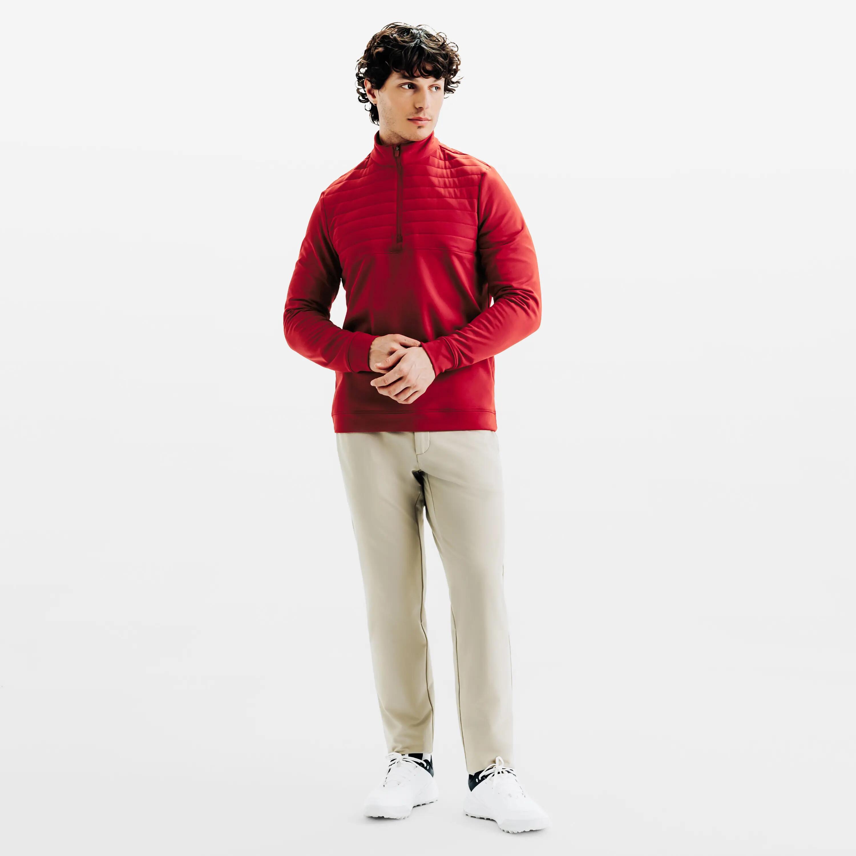 Sweatshirt de Golf Homem CW500 Vermelho 2/7