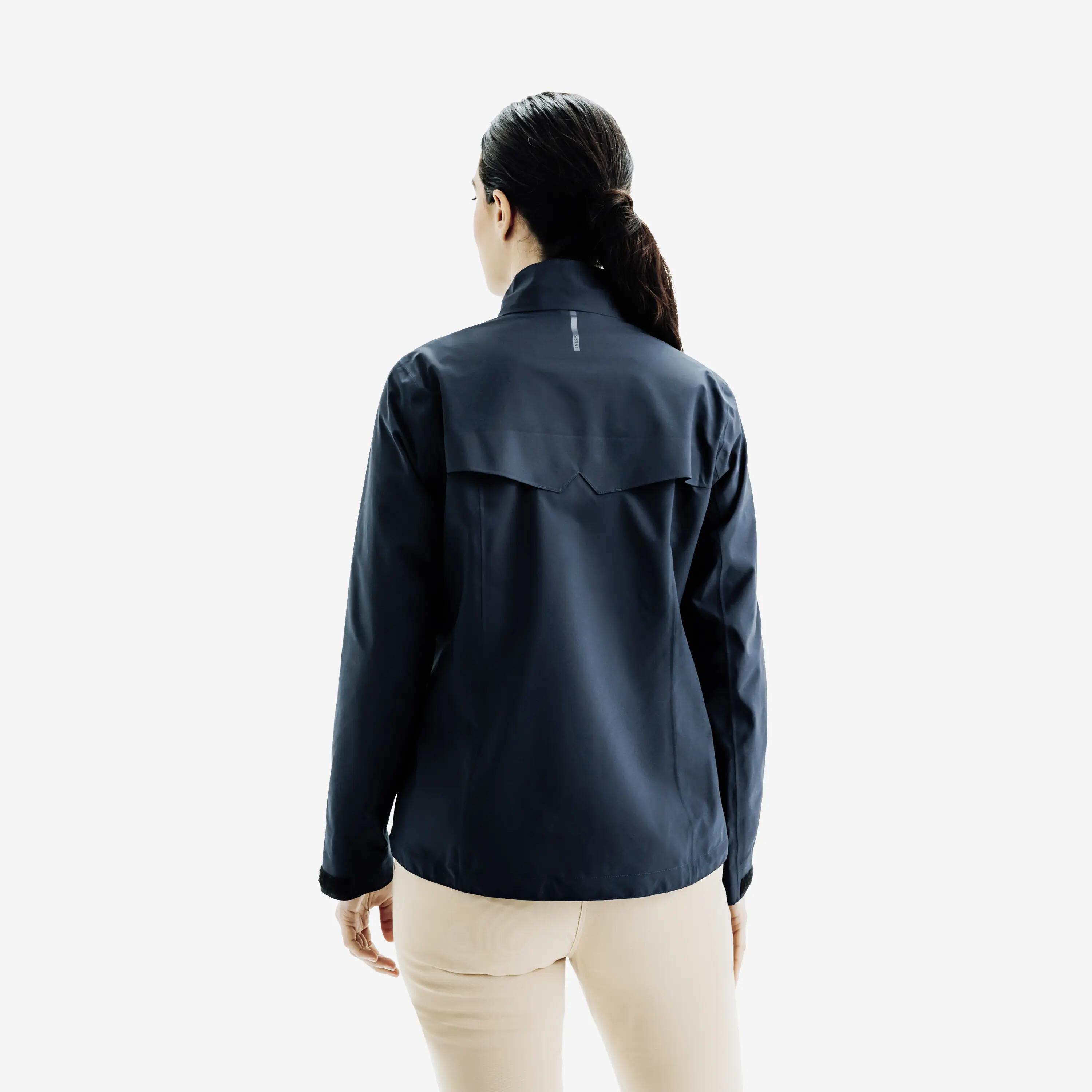 Veste de pluie de golf imperméable Femme, RW500 bleu 4/9