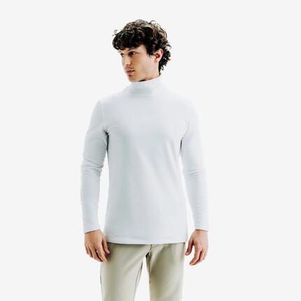 Sous-pull de golf thermique col roulé Homme, CW500 blanc