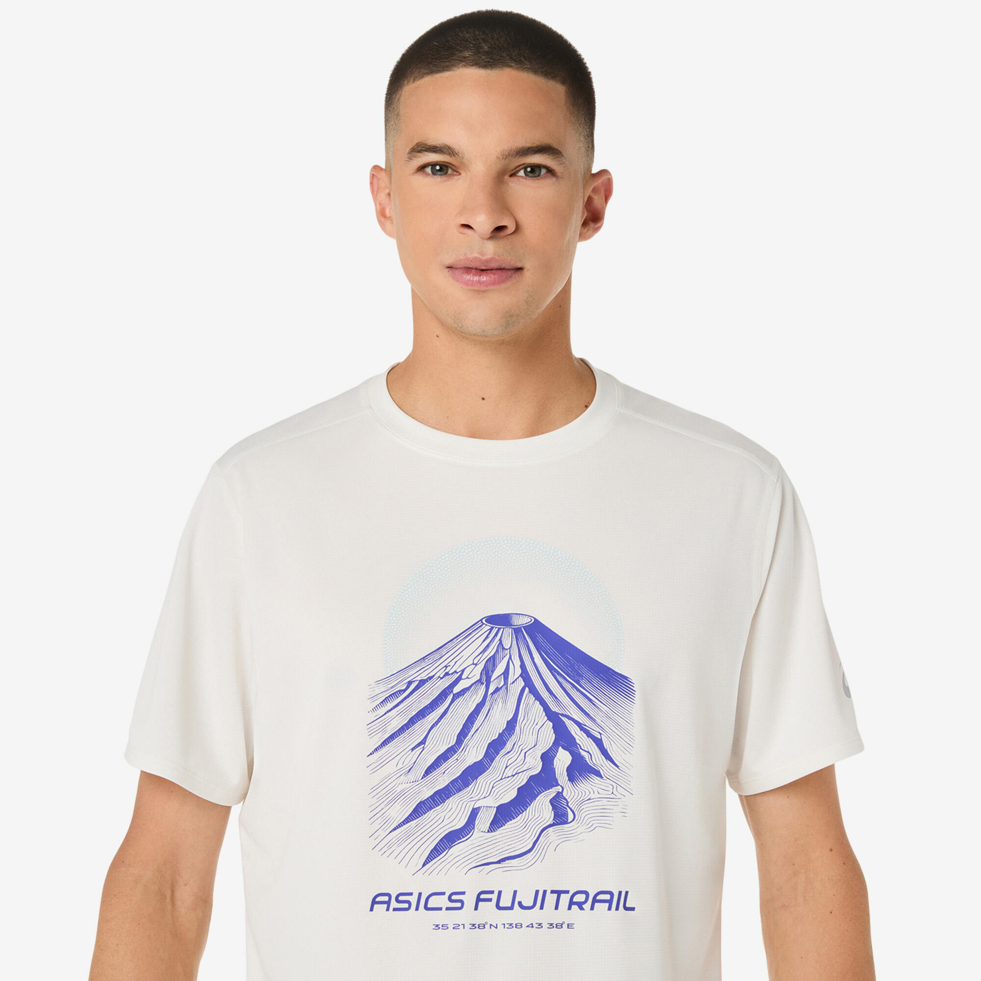 T-shirt de trail running léger et respirant homme, Asics Fujitrail 3/4