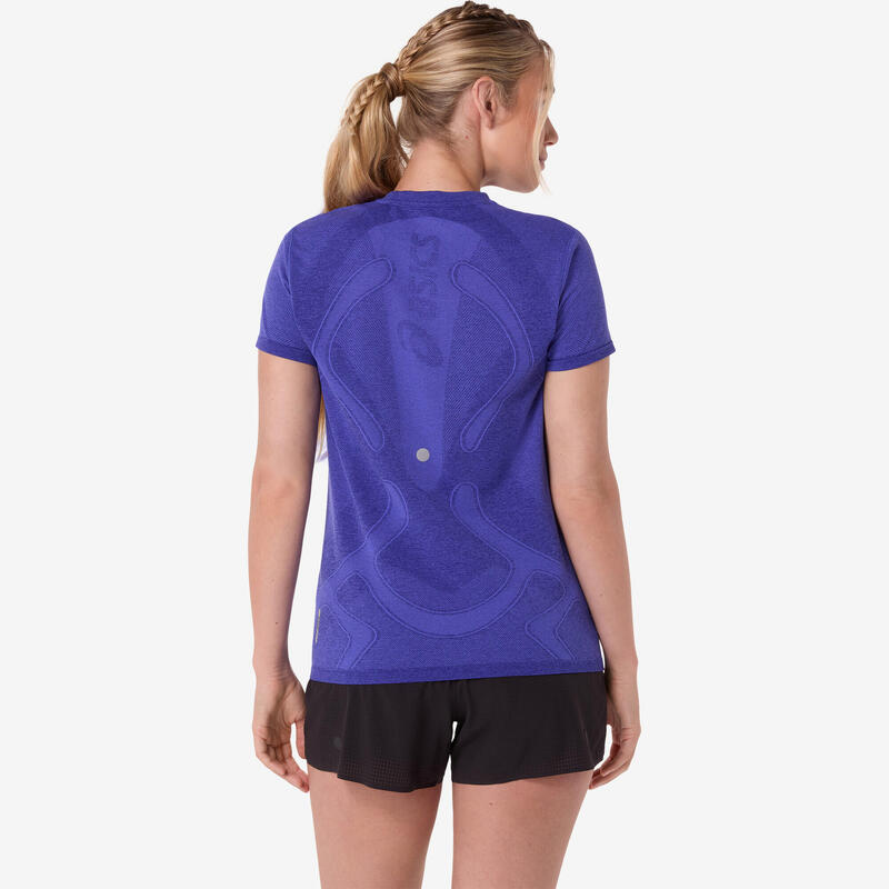Tricou fără cusături Asics Albastru Damă