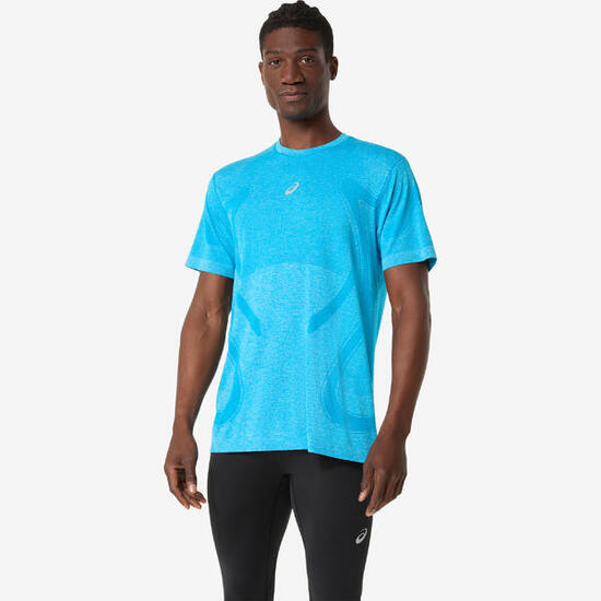 T-shirt seamless homme, Asics bleu