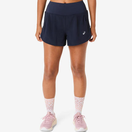 Short de running femme, Asics bleu