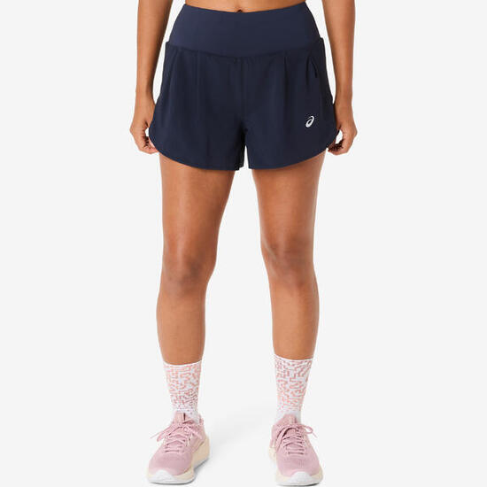 Short de running femme, Asics bleu