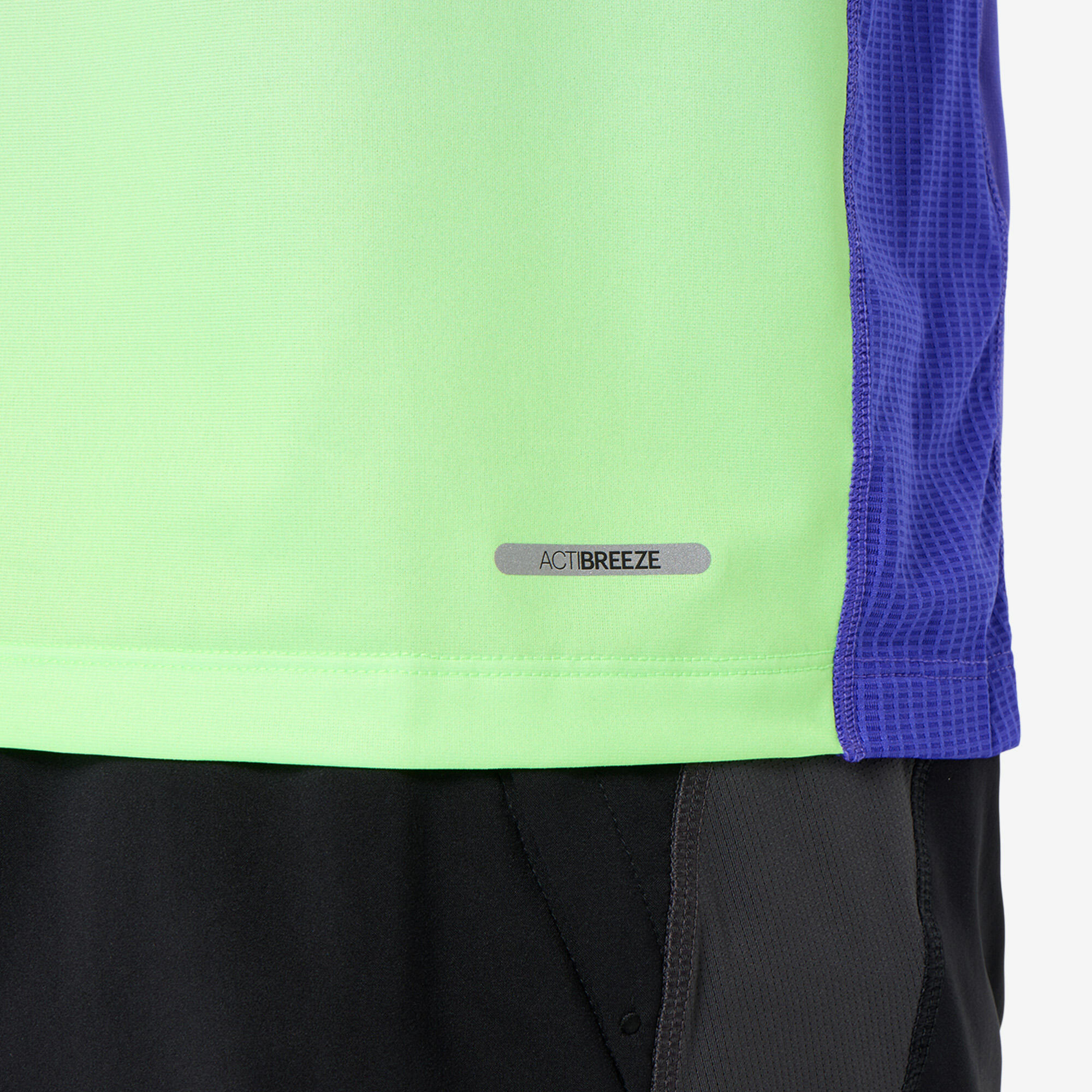 Tee-shirt de running homme, Asics Fade vert et violet 4/5
