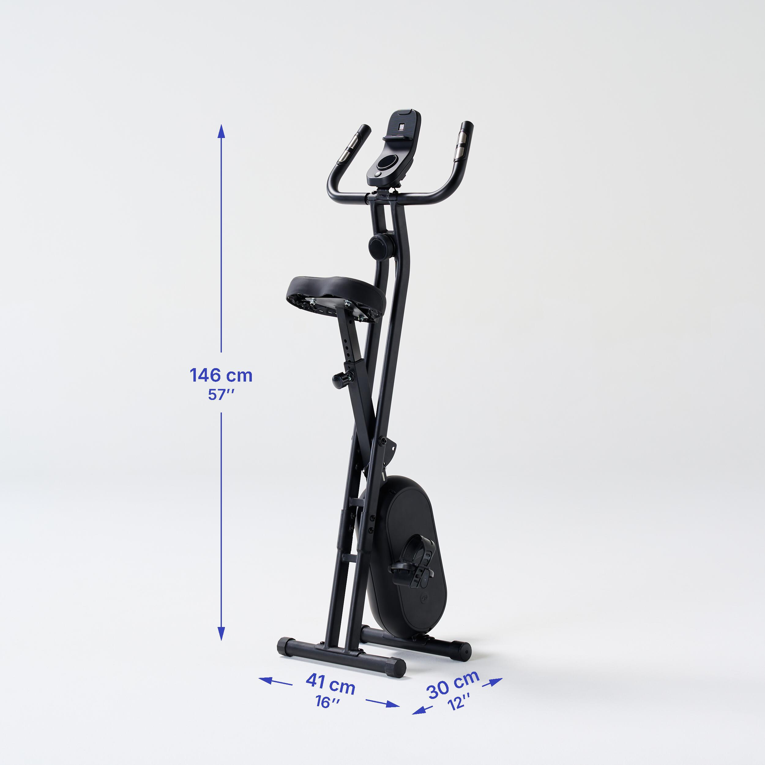 Vélo d'appartement noir,  X-Bike 100 V2 3/11