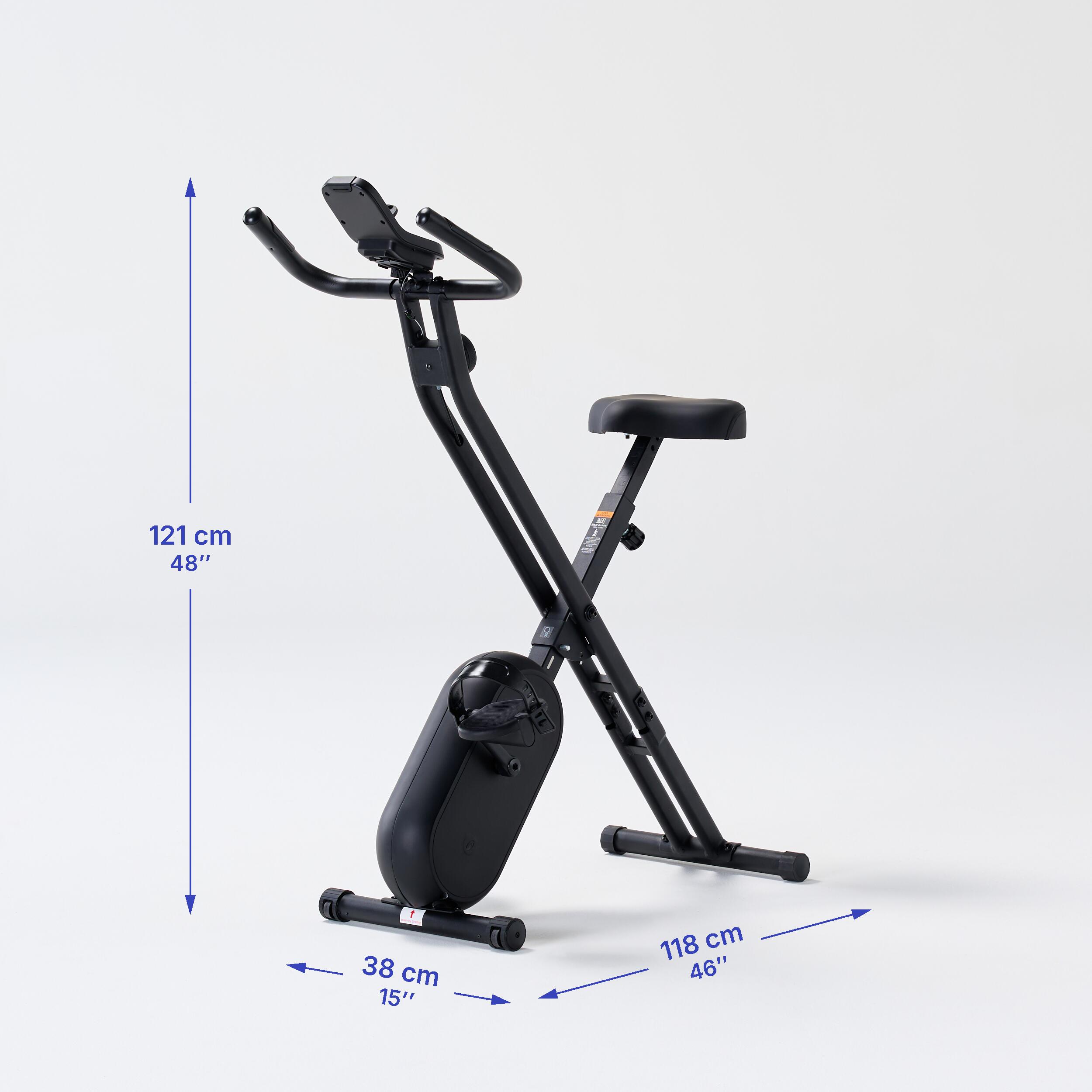 Vélo d'appartement noir,  X-Bike 100 V2 4/11