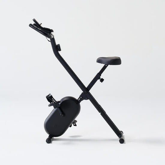 Vélo d'appartement noir, X-Bike 100 V2