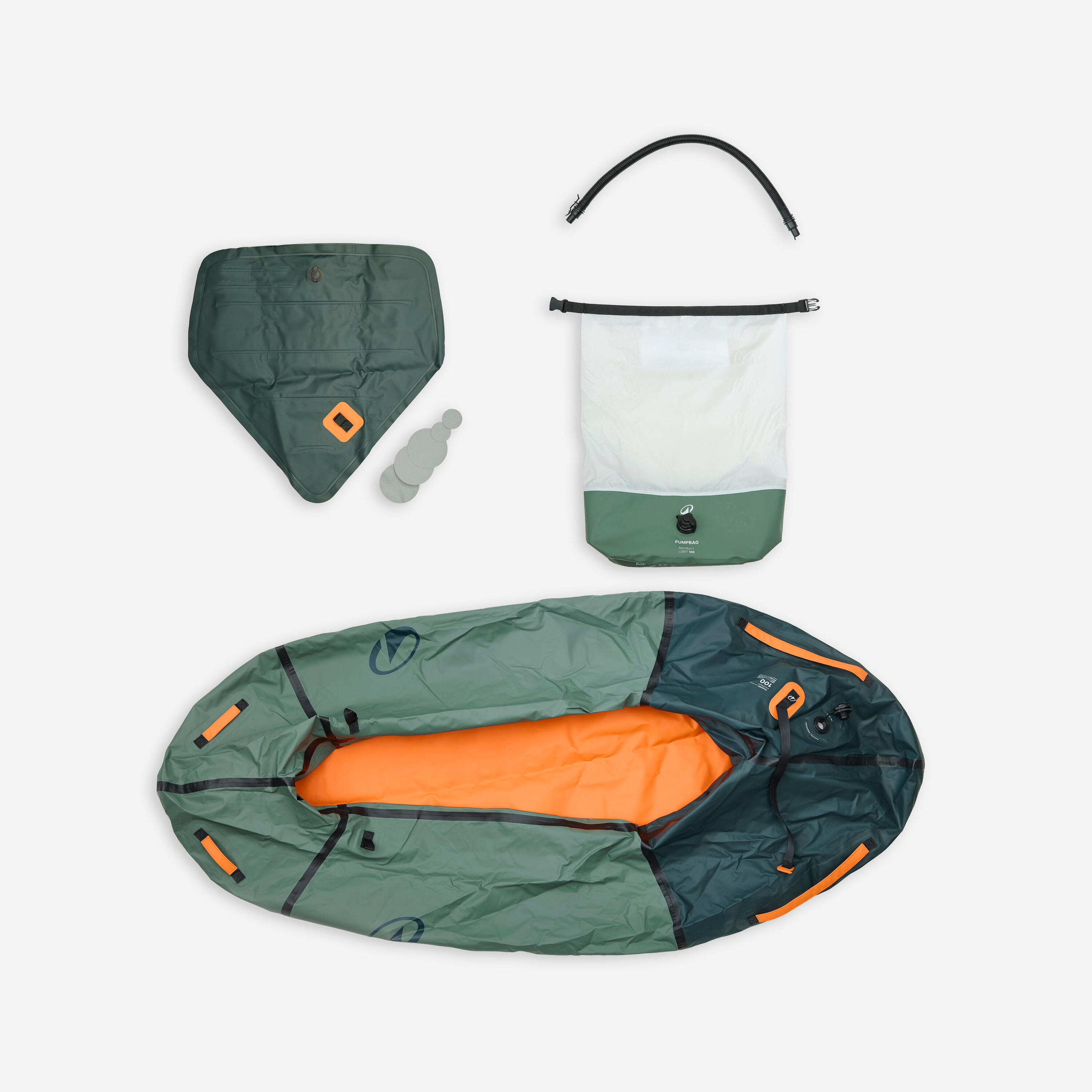 Packraft 100 kayak gonflable rivière TPU 1 place - PR100 5/19