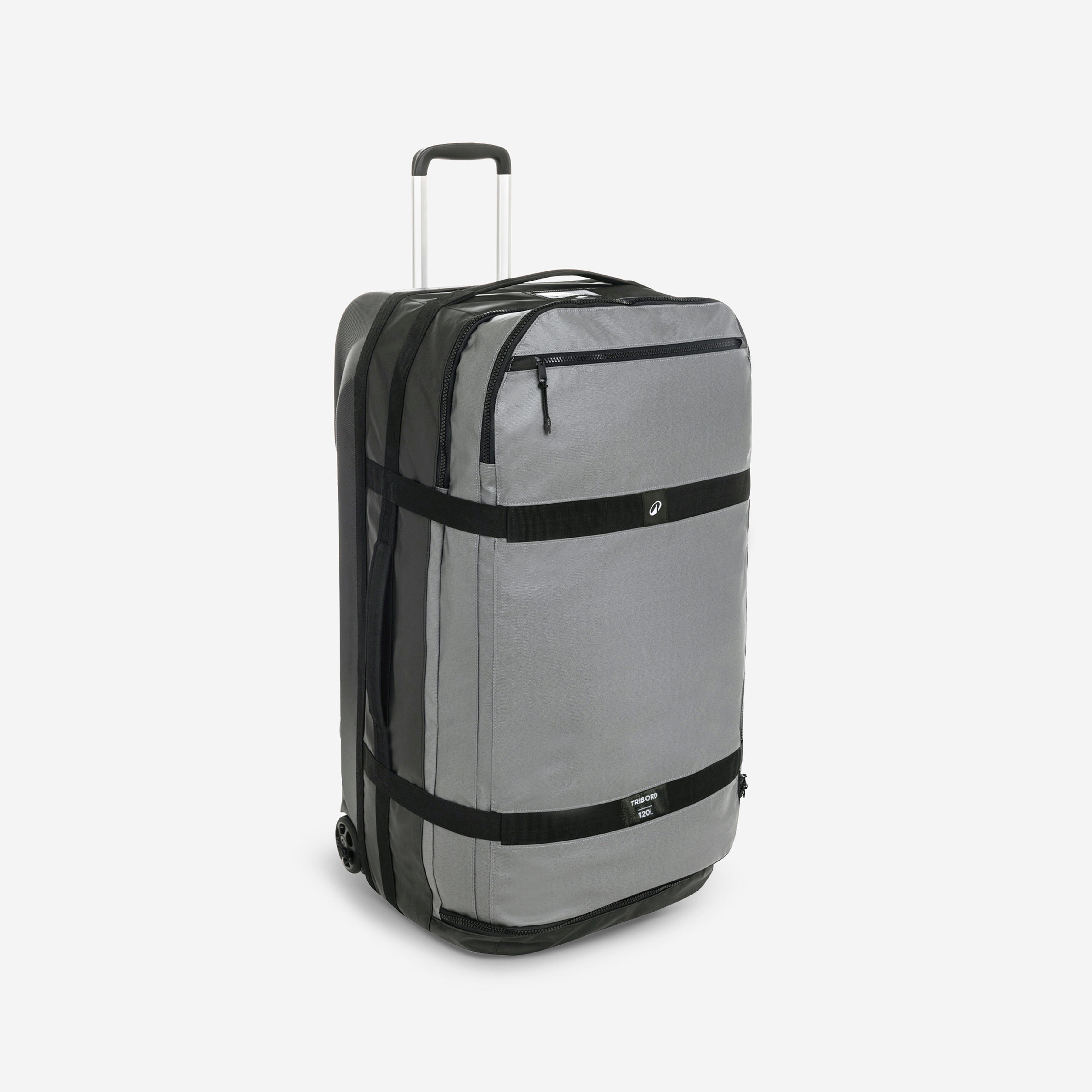 Scuba diving roller bag, Travel Bag SCD 120L grey black