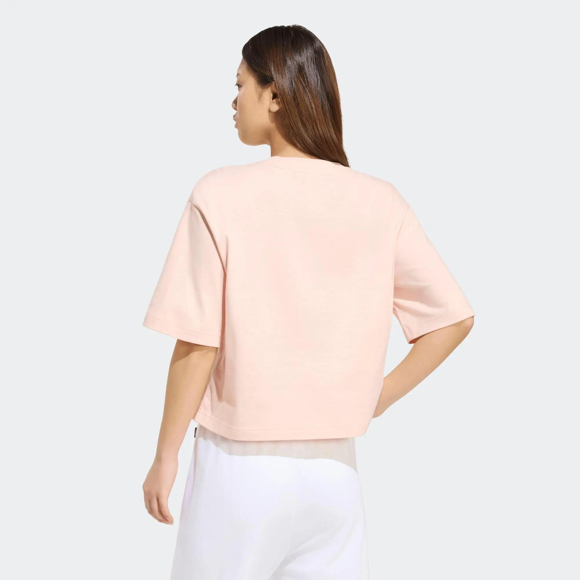 Camiseta manga corta sportswear para Mujer Adidas Essentials - Rosado pastel 2/5