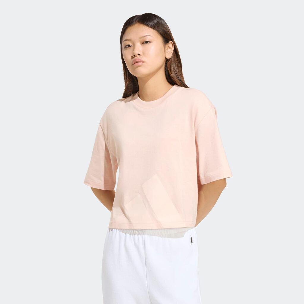 Camiseta manga corta sportswear para Mujer Adidas Essentials - Rosado pastel