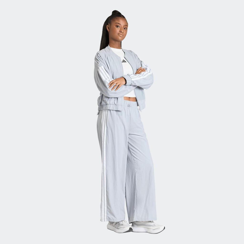 Pantalón sudadera sportswear ancho para Mujer Adidas Essentials - Gris