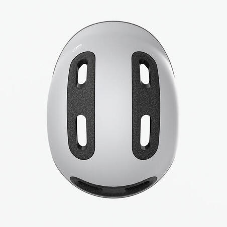 Шолом велосипедний дитячий 44-55 см play 100 сірий