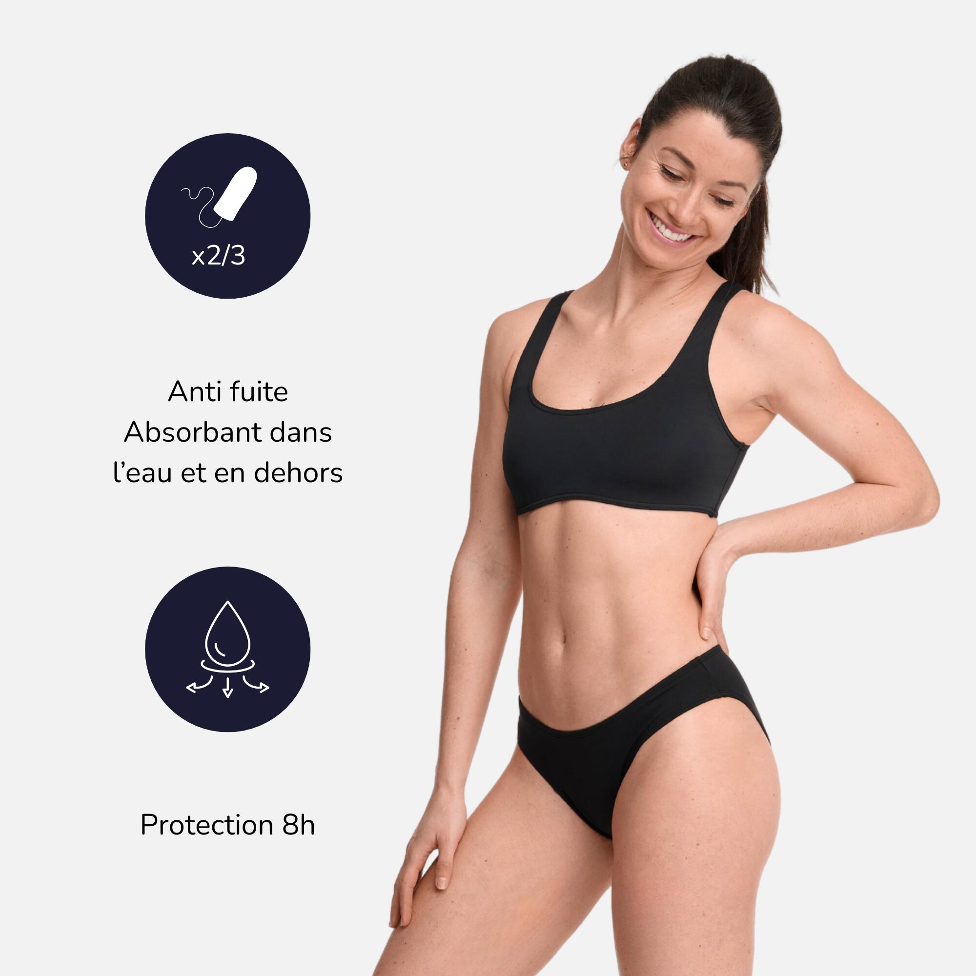 Seconde vie - Bas de maillot menstruel Femme Anti-fuite - Flux Moyen - SORIO ... 4/5