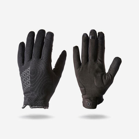 Рукавички 100 для велоспорту чорні