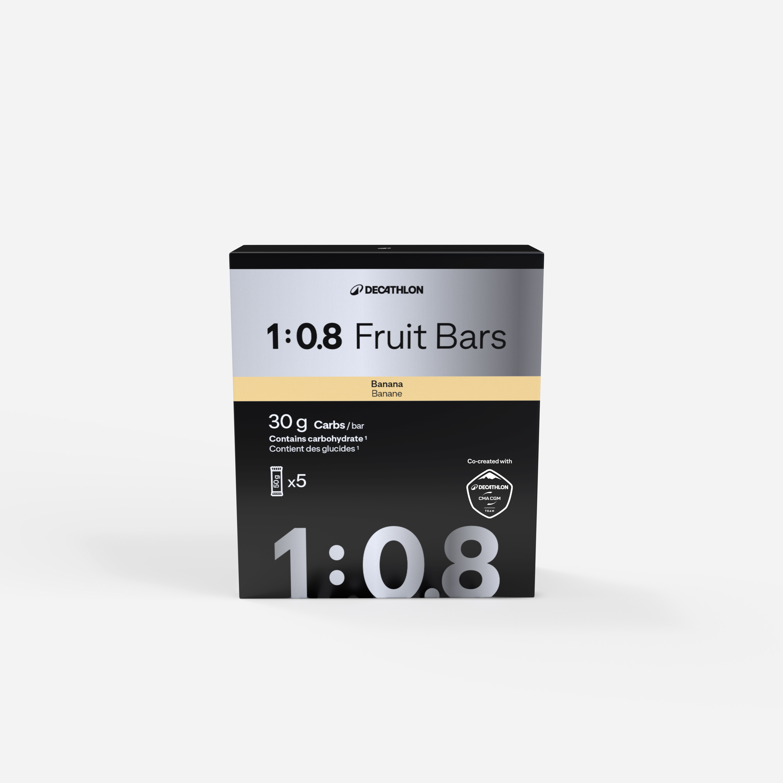 Barre dattes et raisins secs 1:0.8 banane x5, co-conçu avec decathlon cma cgm - Decathlon