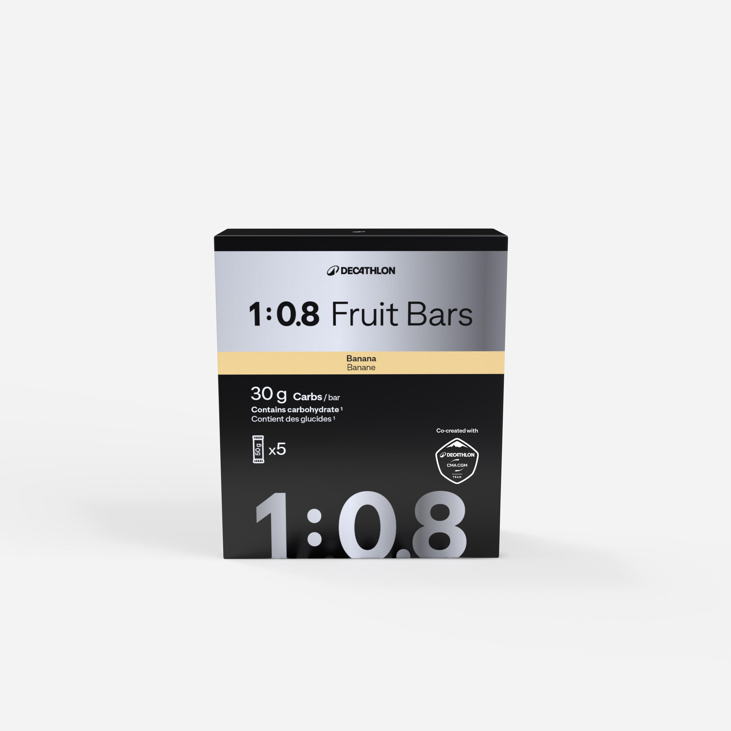 Barre dattes et raisins secs 1:0.8 banane x5, co-conçu avec Decathlon CMA CGM