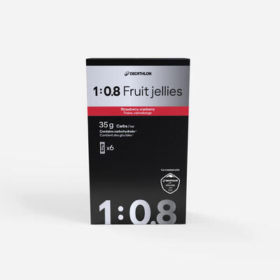 Fruit jellie 1:0.8 aardbei cranberry 6 stuks
