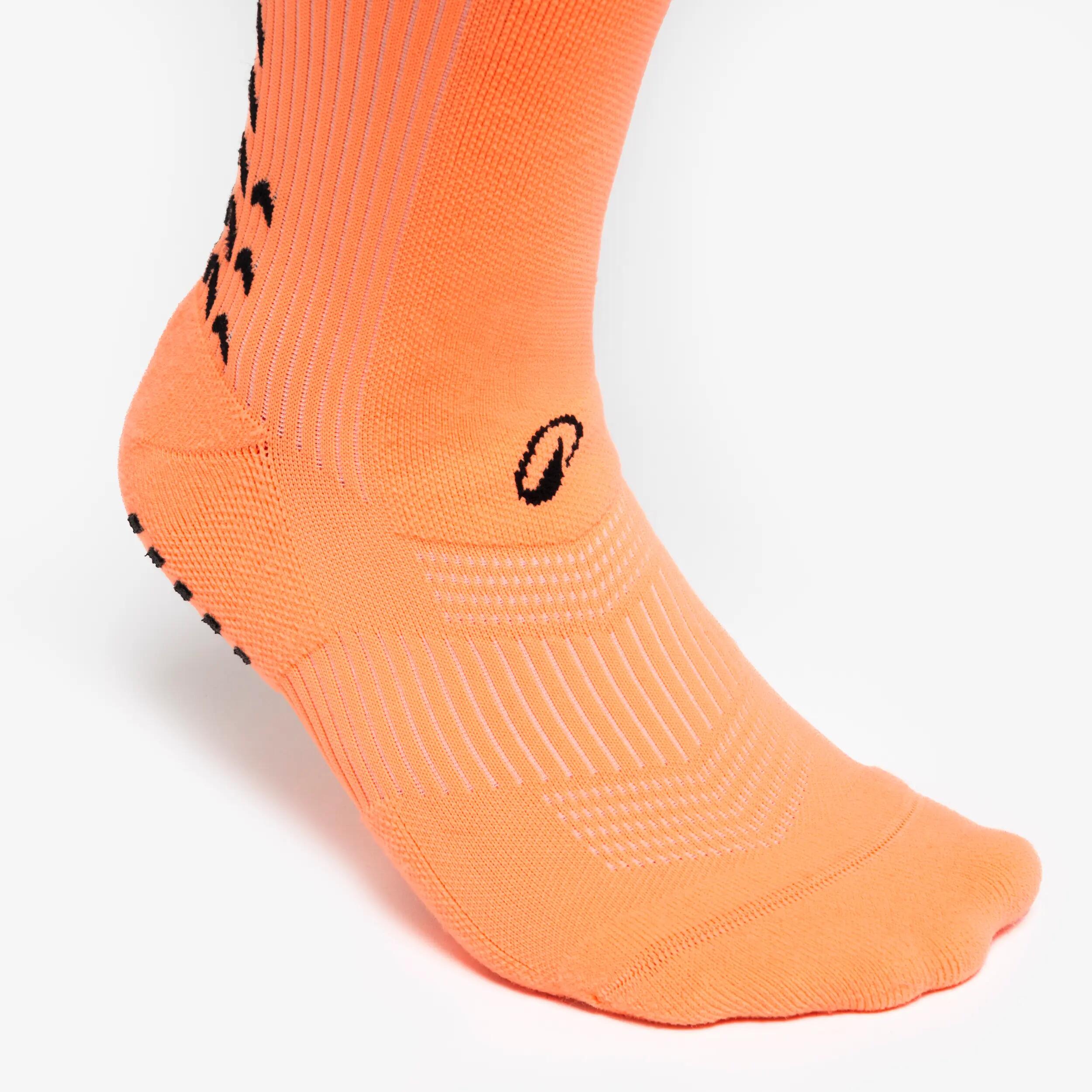 Adult Non-Slip Mid Football Socks Viralto II - Orange -  3