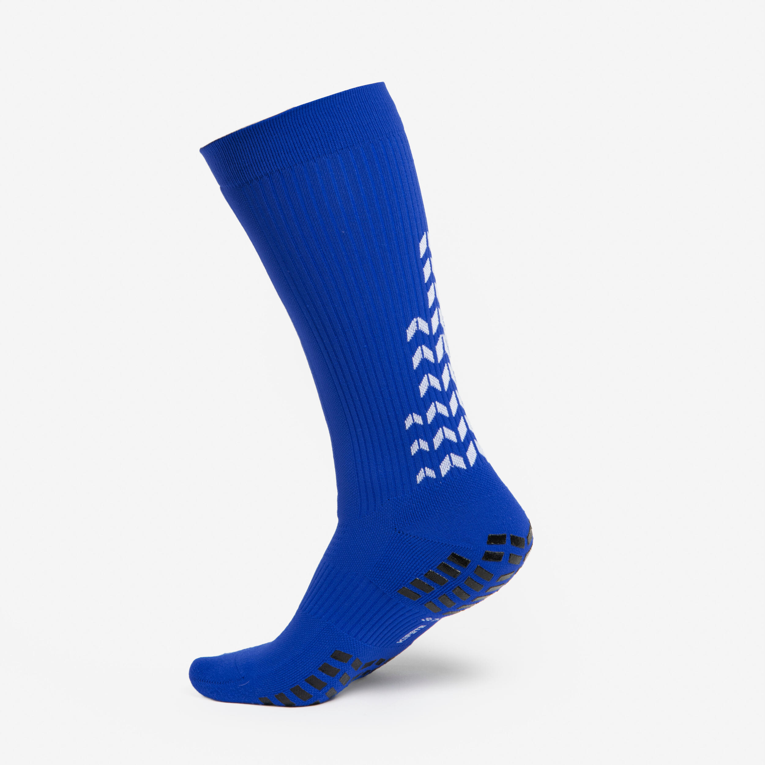 Calzettoni calcio adulto VIRALTO II MID semialte antiscivolo blu 4/5