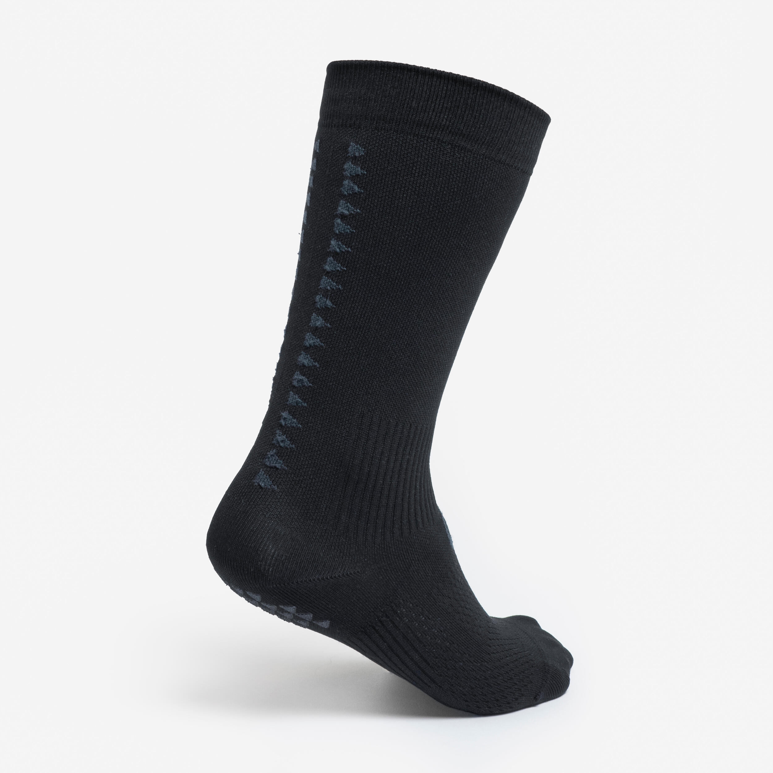 Chaussettes de foot mi-hautes anti-dérapantes JR, Viralto II Mid Noires 5/5
