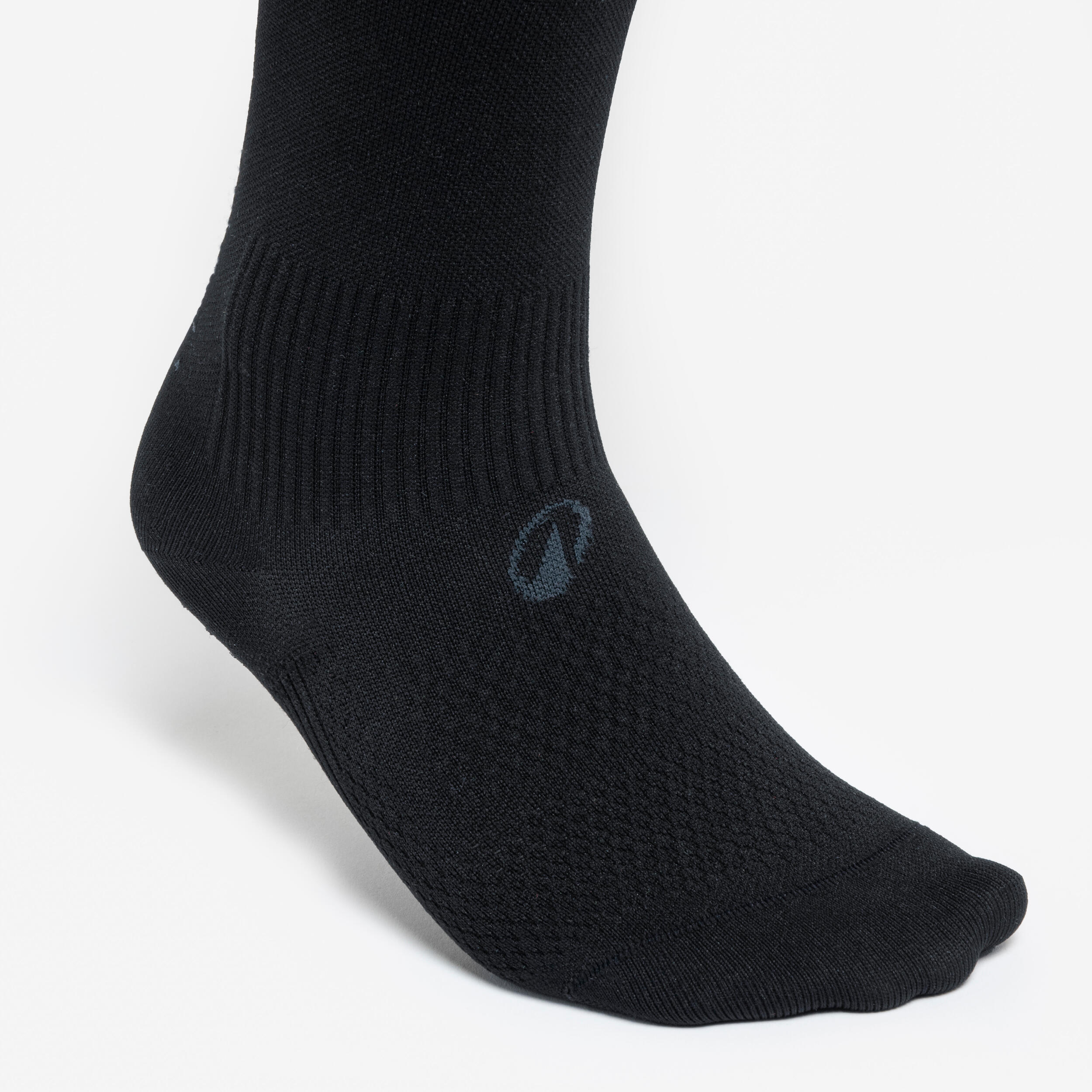 Chaussettes de foot mi-hautes anti-dérapantes JR, Viralto II Mid Noires 4/5