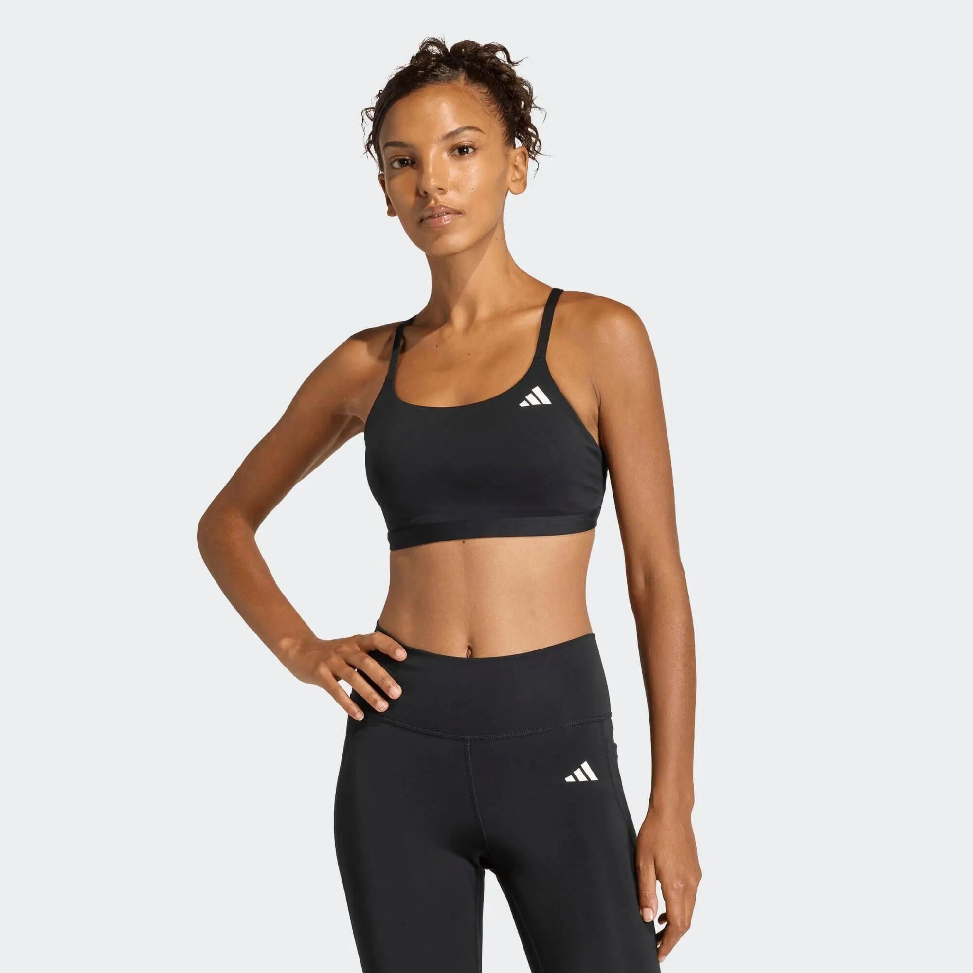 Top deportivo ADIDAS Optime Essentials Soporte Ligero Negro  4/7