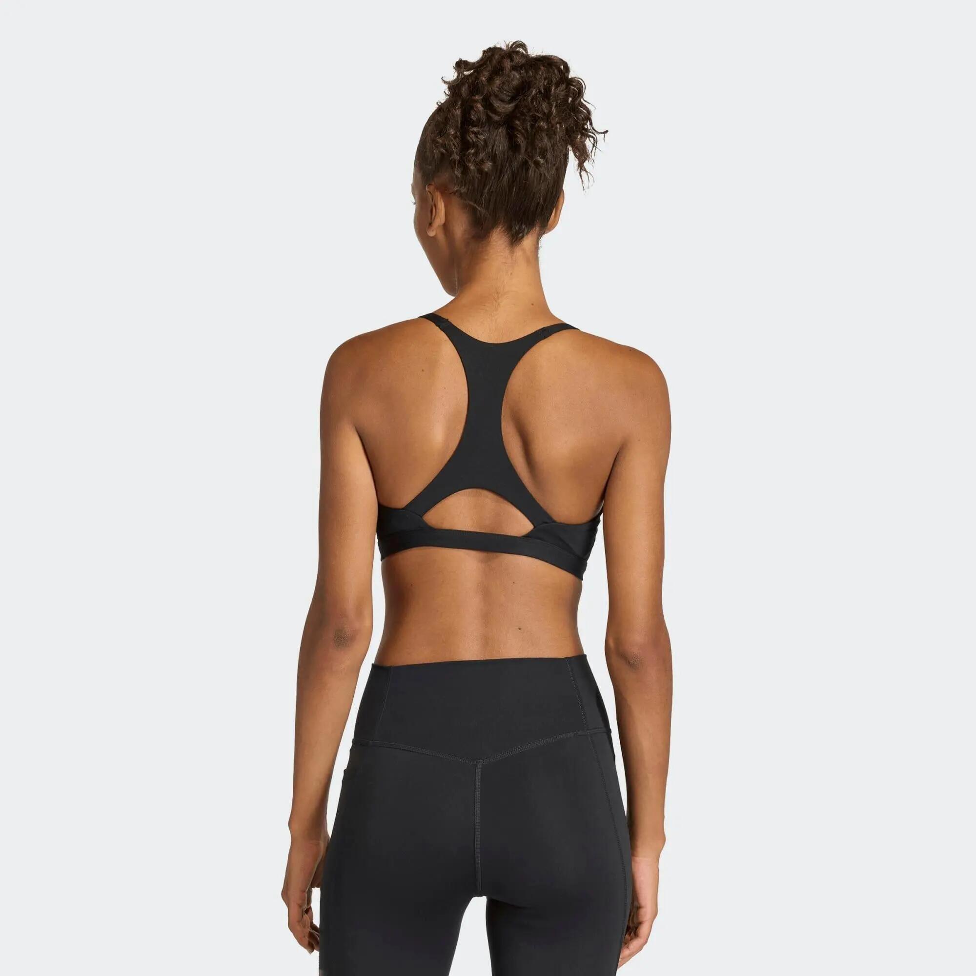 Top deportivo ADIDAS Optime Essentials Soporte Ligero Negro  5/7