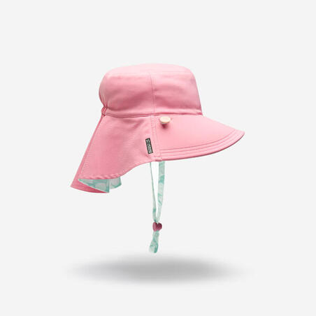 Панама сонцезахисна дитяча двостороння біла/зелена