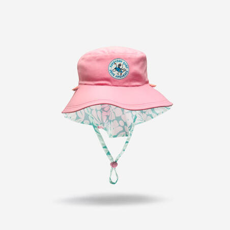 Панама сонцезахисна дитяча двостороння біла/зелена