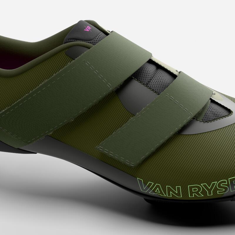 Încălțăminte ciclism pe șosea și gravel compatibilă SPD, EDR Discover Kaki