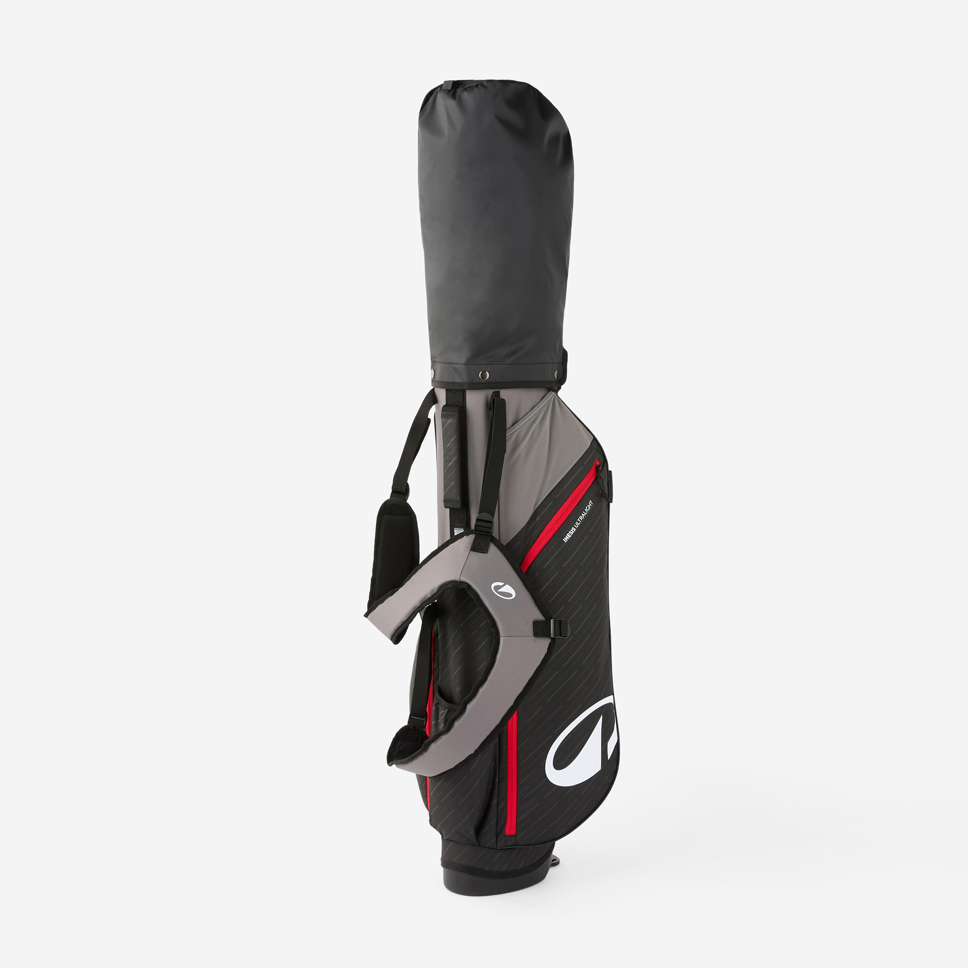 INESIS Golfový bag s trojnožkou Ultralight čierno-červený bez · záber 6
